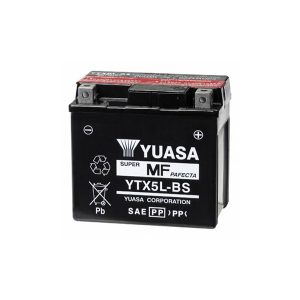 battery plus Μπαταρία μοτοσυκλετών YUASA TAIWAN YTX5L BS 12V 4Ah mpataria motosykletwn